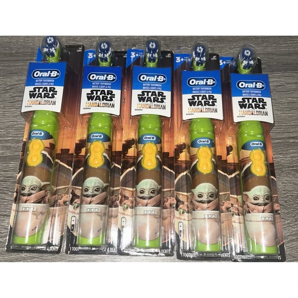 Oral B Mandalorian Toothbrushes Battery Operated NEW Sealed(5Pk) C